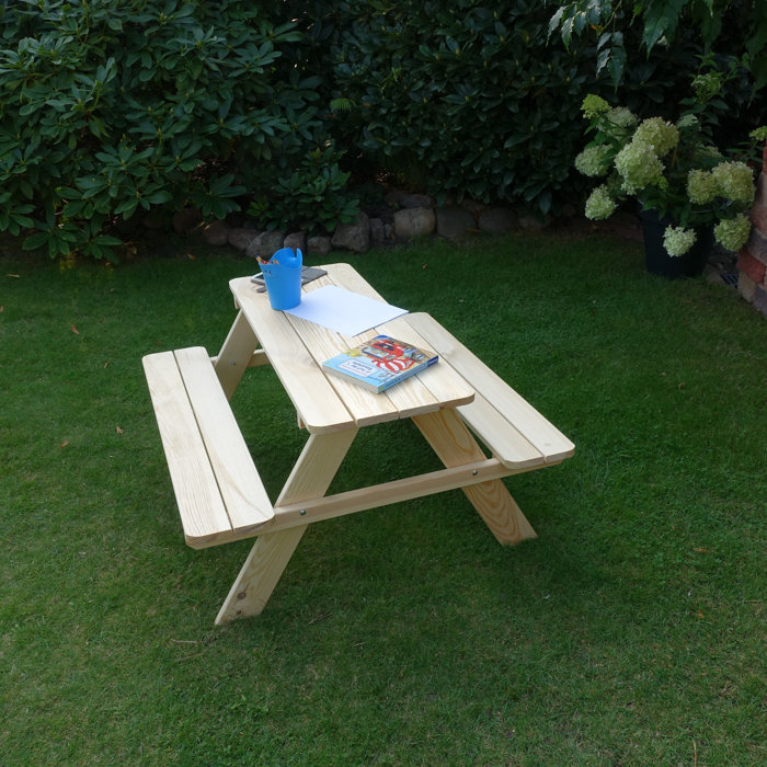 Promadino Children's Wooden Picnic Table & Reviews Wayfair.co.uk